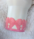 Pink Bow Tumbler or Water Bottle Boot - 3D Printed  Sleeve