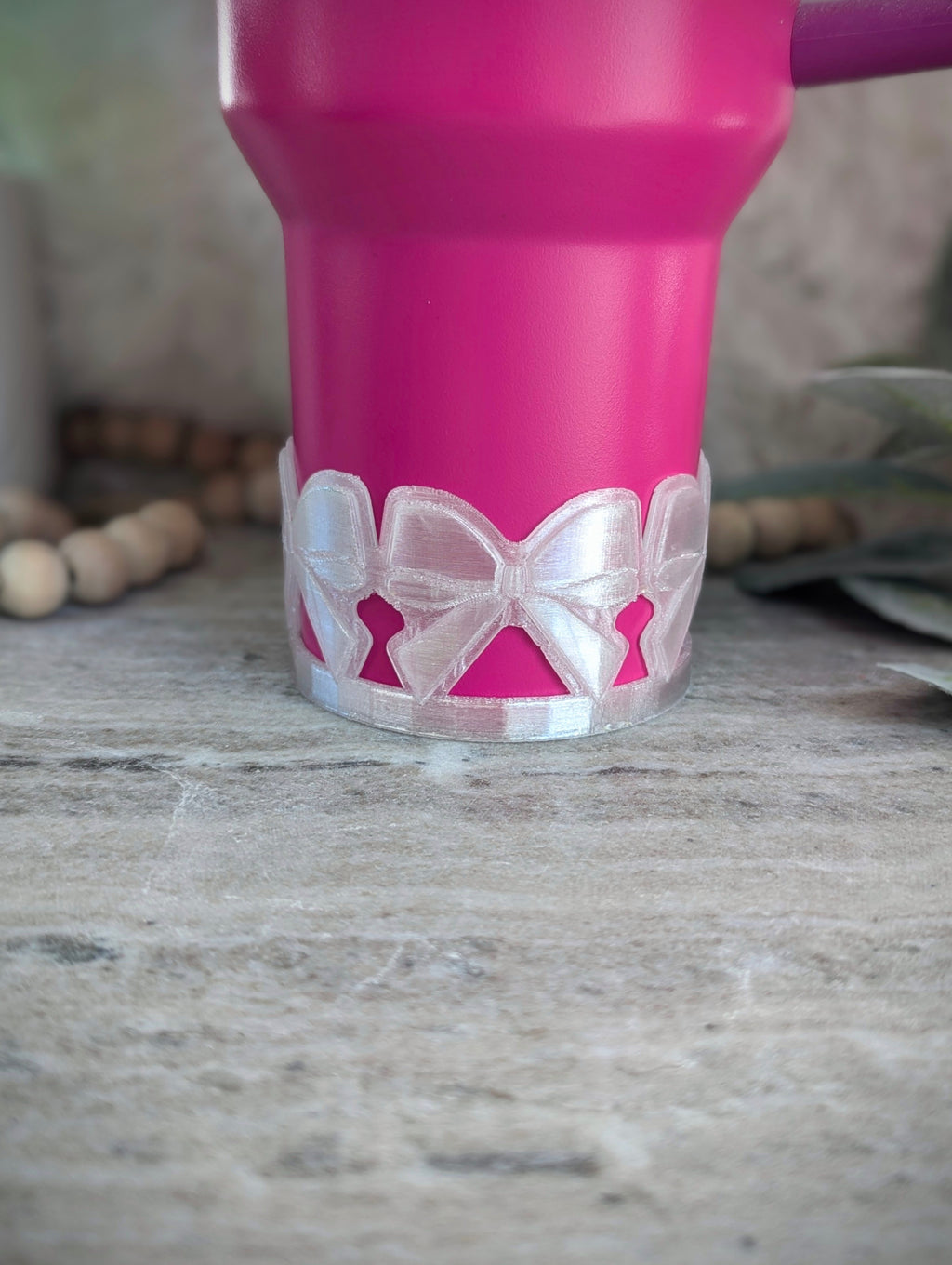 Bow Tumbler or Water Bottle Boot - 3D Printed Protective Sleeve