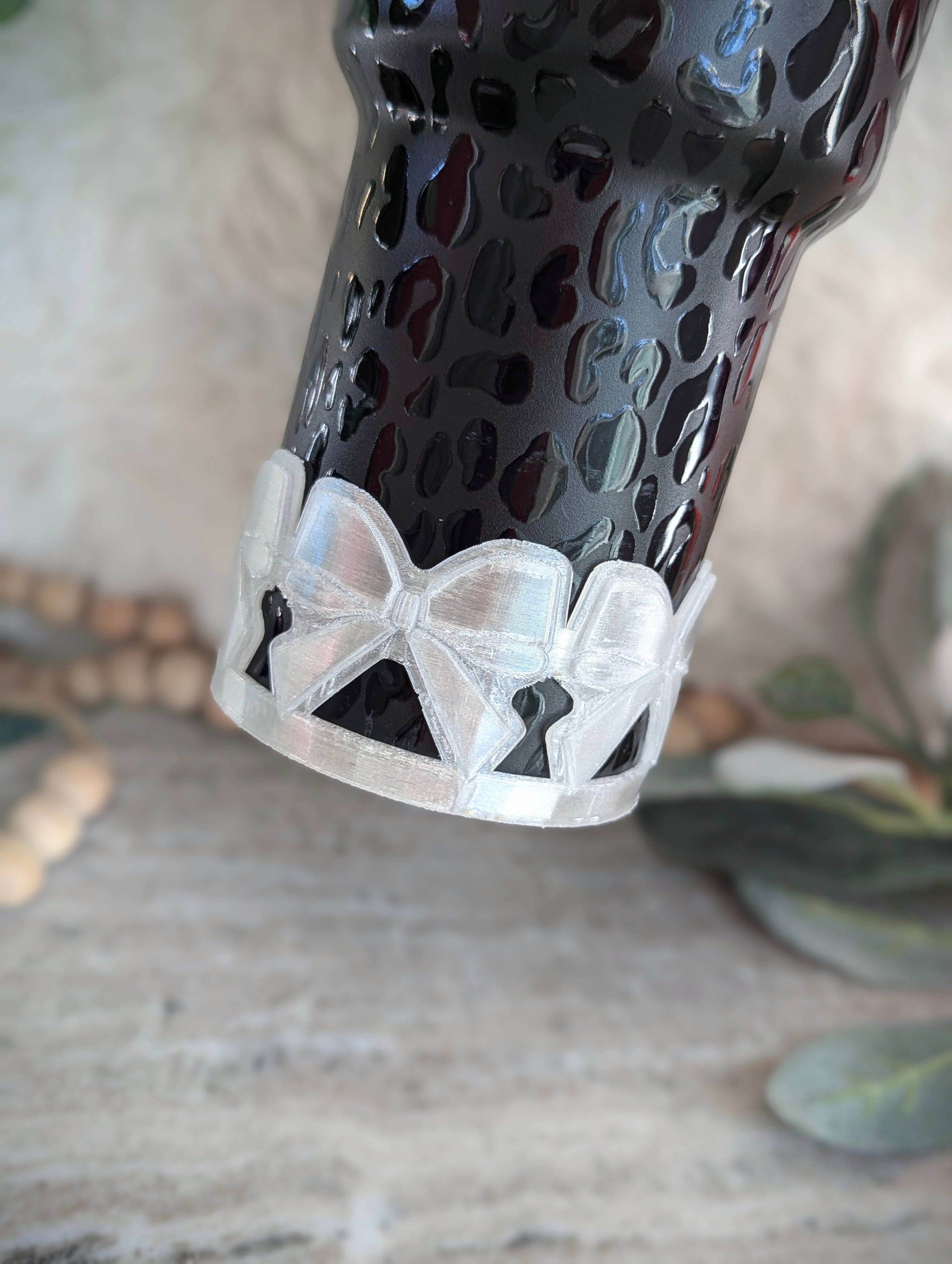 Bow Tumbler or Water Bottle Boot - 3D Printed Protective Sleeve