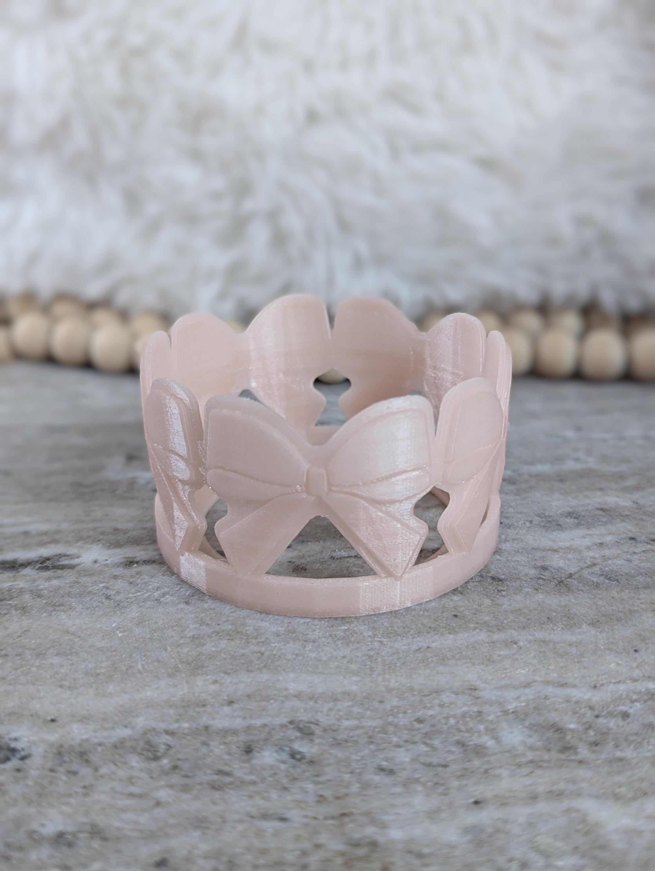 Ribbon Bow Tumbler Boot, Bow Sleeve for Tumbler Boot Sleeve, 3D Printed Coquette Bow, 14oz 40oz 30oz Stanley, Protective Boot for 32oz Owala