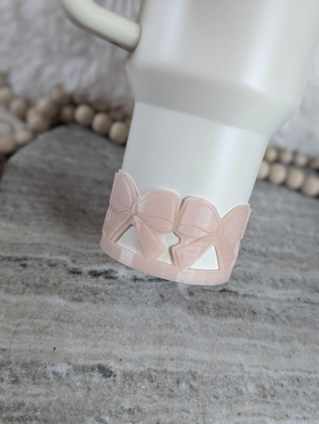 Ribbon Bow Tumbler Boot, Bow Sleeve for Tumbler Boot Sleeve, 3D Printed Coquette Bow, 14oz 40oz 30oz Stanley, Protective Boot for 32oz Owala