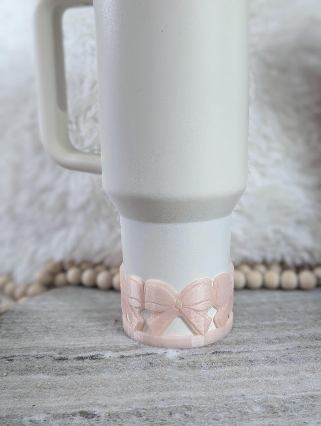 Ribbon Bow Tumbler Boot, Bow Sleeve for Tumbler Boot Sleeve, 3D Printed Coquette Bow, 14oz 40oz 30oz Stanley, Protective Boot for 32oz Owala