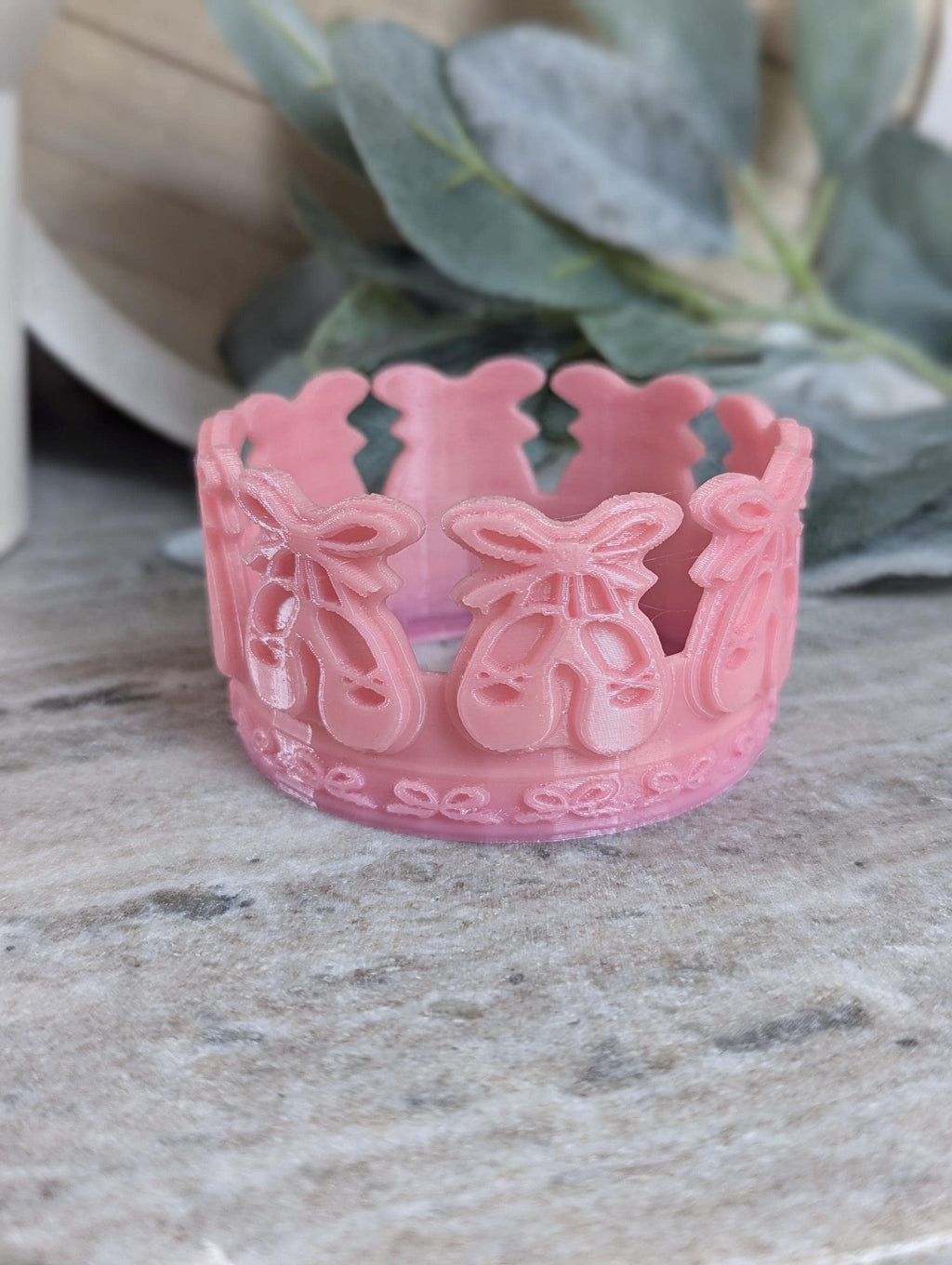 Ballet Slippers Tumbler Boot, Pink Bow 3D Printed Protective Sleeve