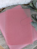 Fluted Dashboard Glitter Pink Frosted Design Decor for Planner Insert for A6 Personal A5 planner binders 3d Printed Clear Insert Dividers