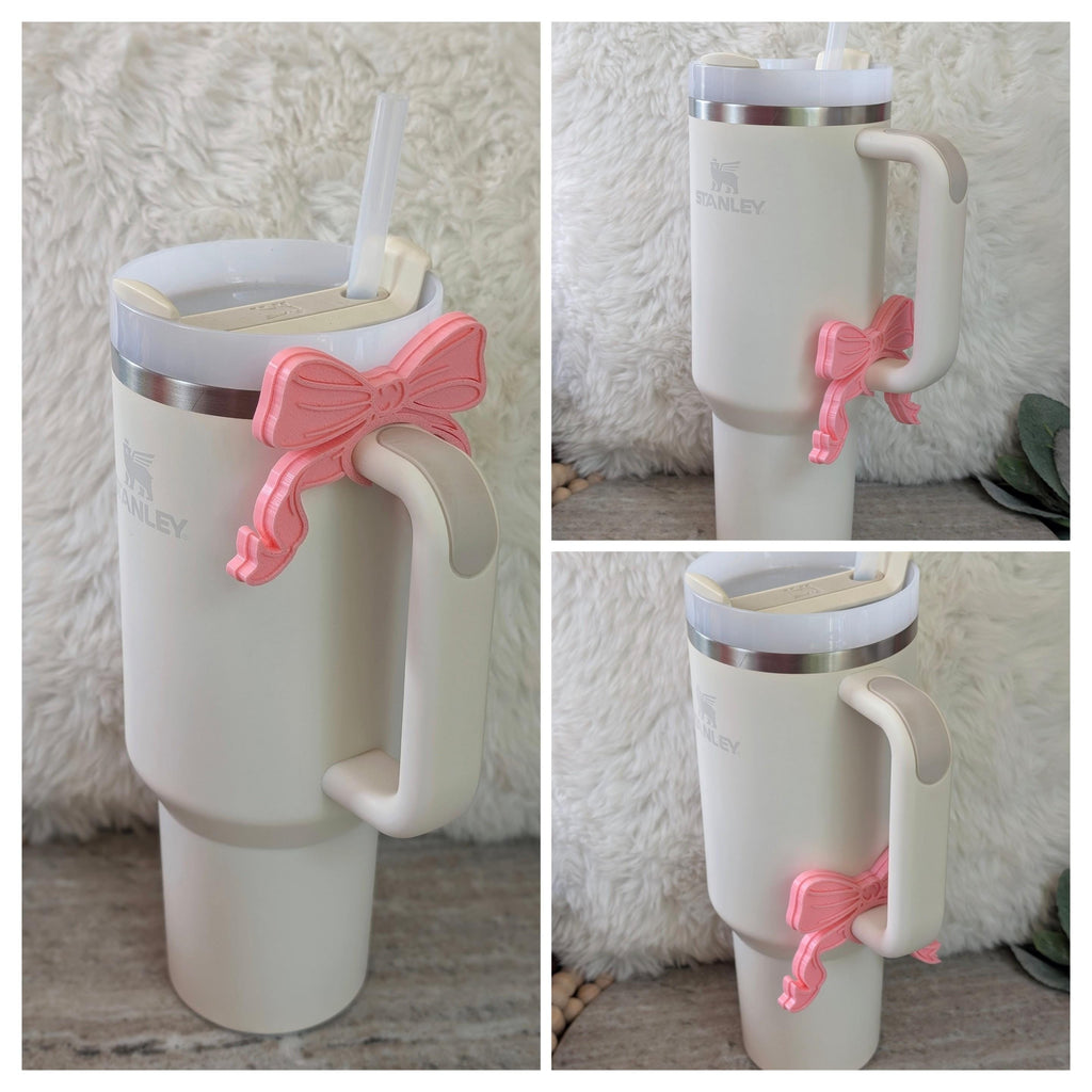 Coquette Ribbon Bow Tumbler handle cuff charm for Tumbler Accessories for Tumbler Handle Decor Cup Ribbon Coquette Bows Stanley Love Shack