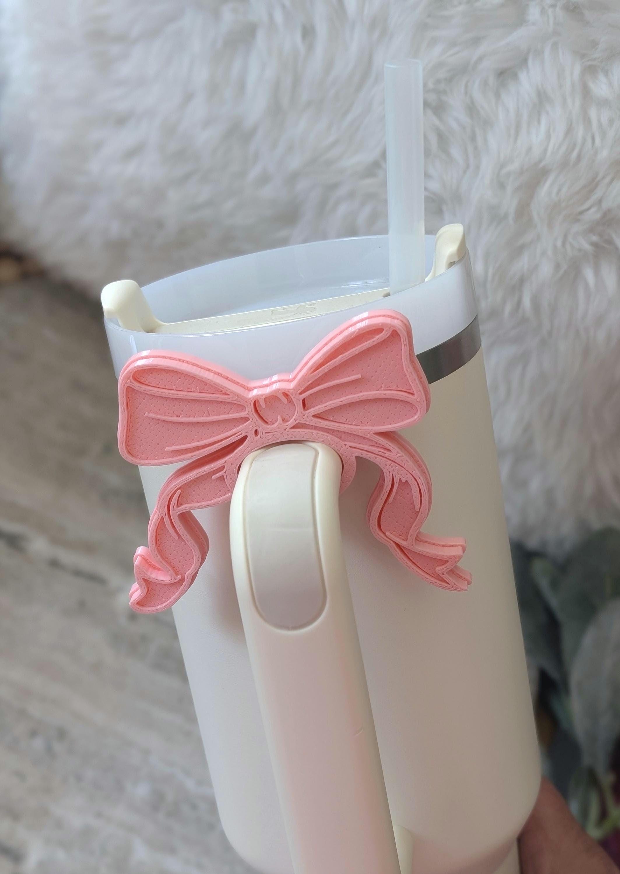 Coquette Ribbon Bow Tumbler handle cuff charm for Tumbler Accessories for Tumbler Handle Decor Cup Ribbon Coquette Bows Stanley Love Shack