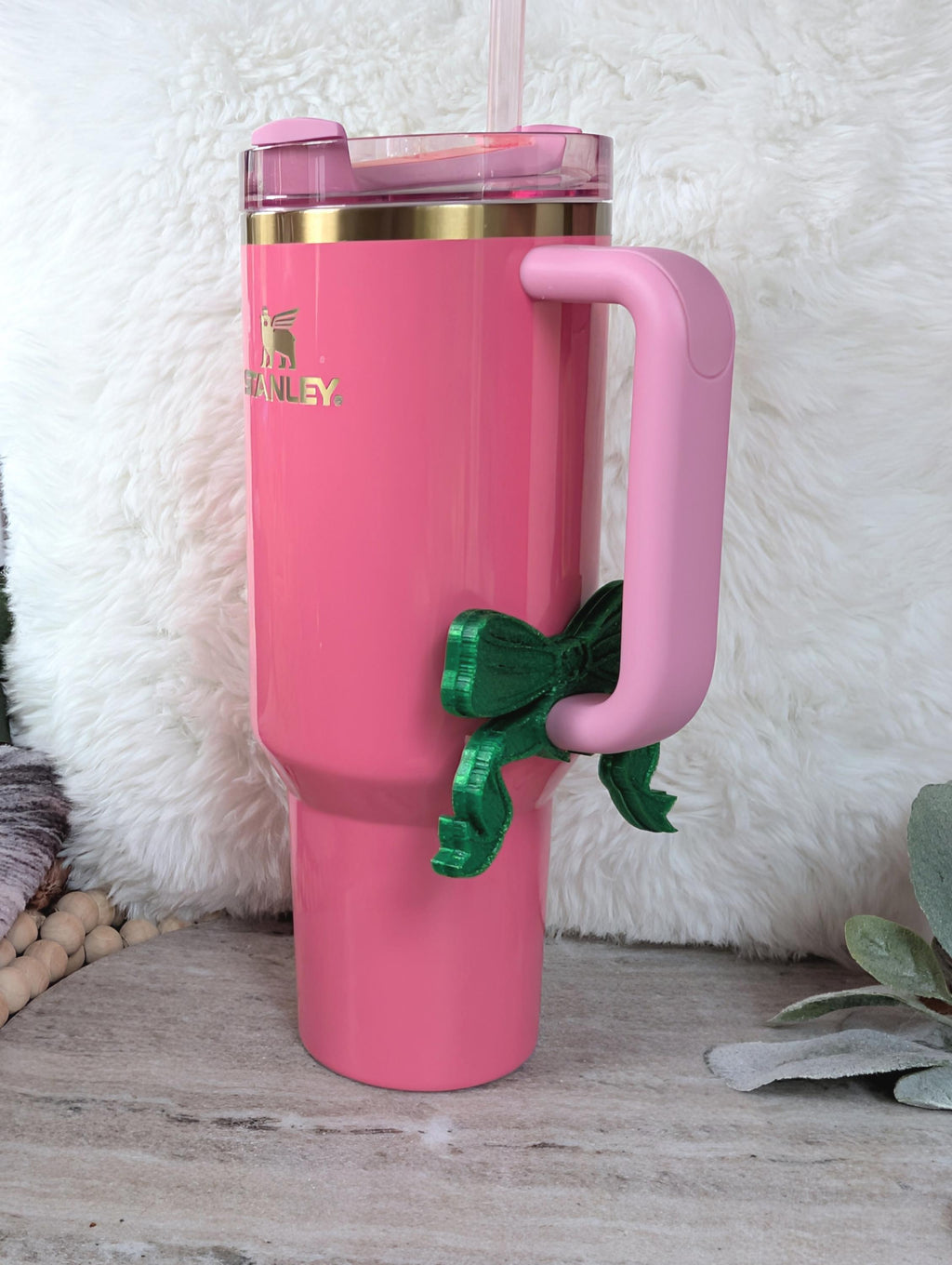 Emerald Color City Tumbler Boot or Bow Handle Cuff for Tumbler Boot Sleeve, 3D Printed, Protective, Wicked Good Witch Glass Castle