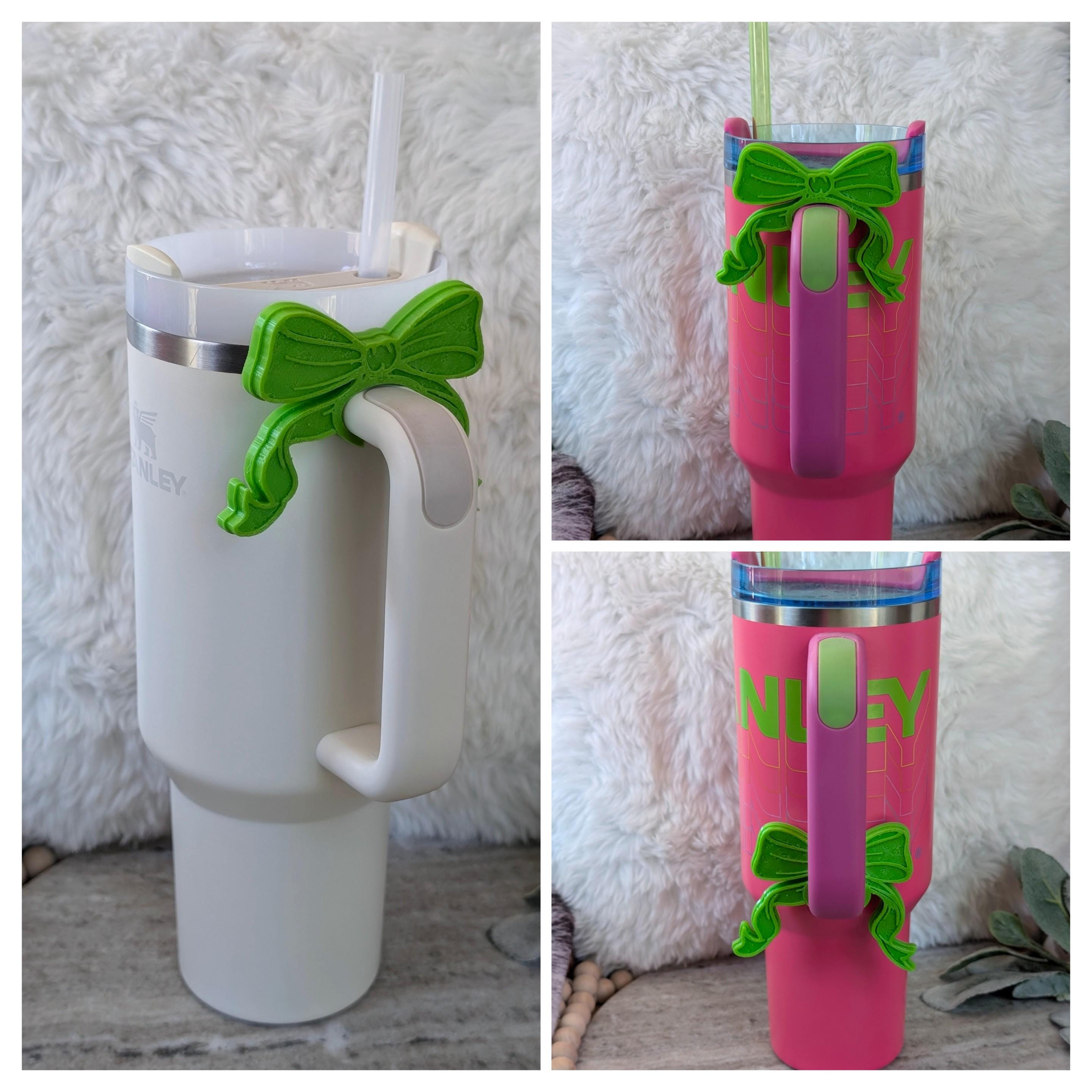 Coquette Ribbon Bow Tumbler handle cuff charm for Tumbler Accessories for Tumbler Handle Decor Cup Ribbon Coquette Bows Stanley Love Shack