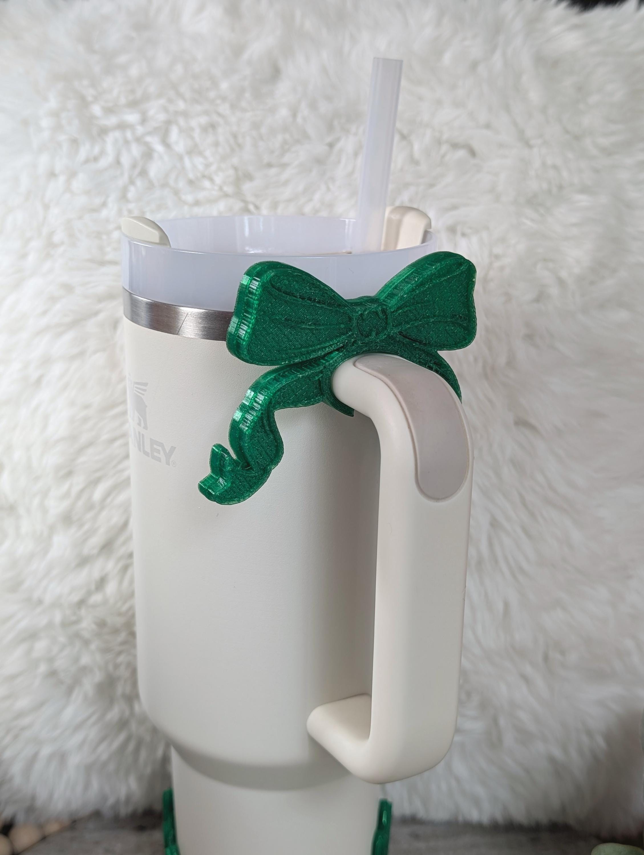 Emerald Color City Tumbler Boot or Bow Handle Cuff for Tumbler Boot Sleeve, 3D Printed, Protective, Wicked Good Witch Glass Castle