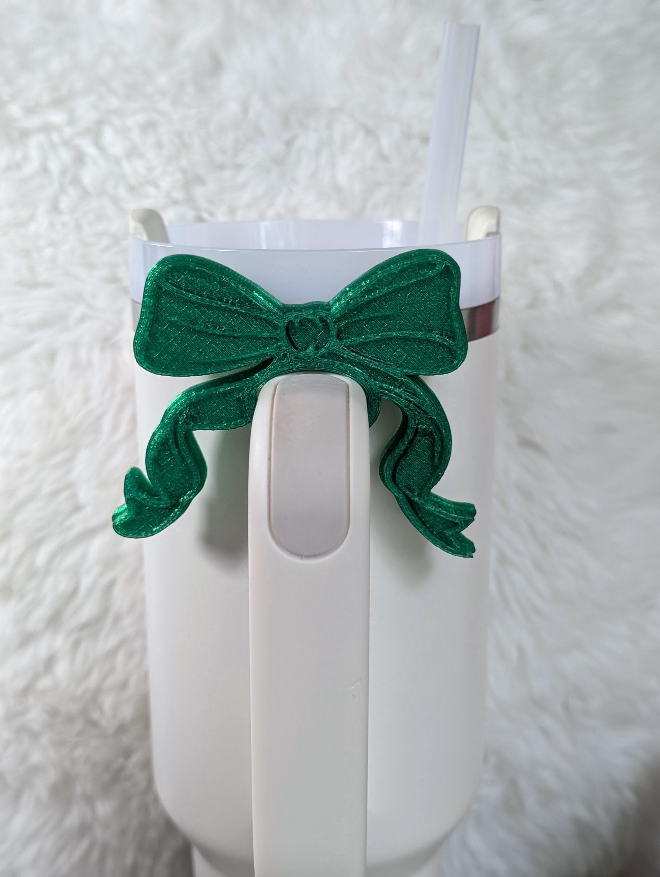 Emerald Color City Tumbler Boot or Bow Handle Cuff for Tumbler Boot Sleeve, 3D Printed, Protective, Wicked Good Witch Glass Castle