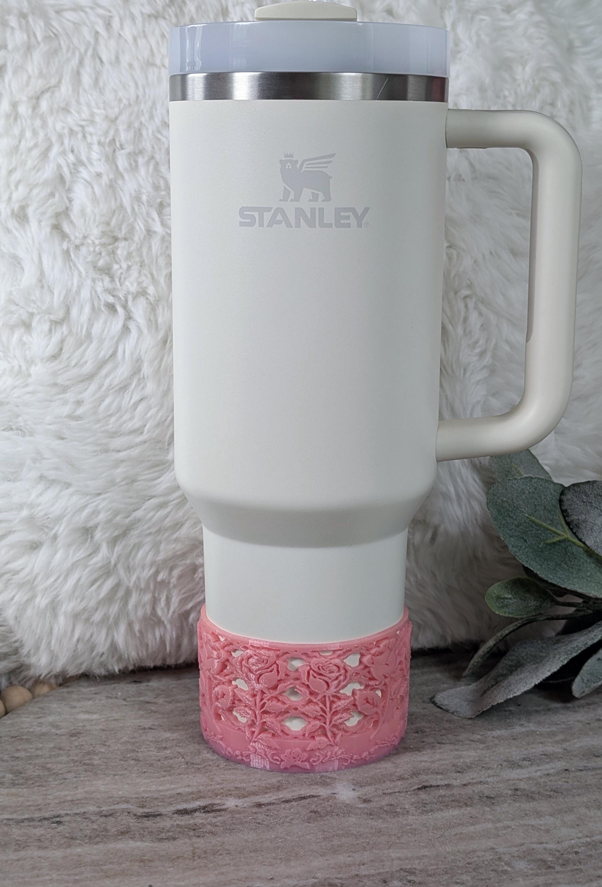 Rose Trellis Tumbler Boot Protective Sleeve 3D Printed Stanley Love Shack Fancy Rose Decor Accessories Pink Roses Chantilly LSF