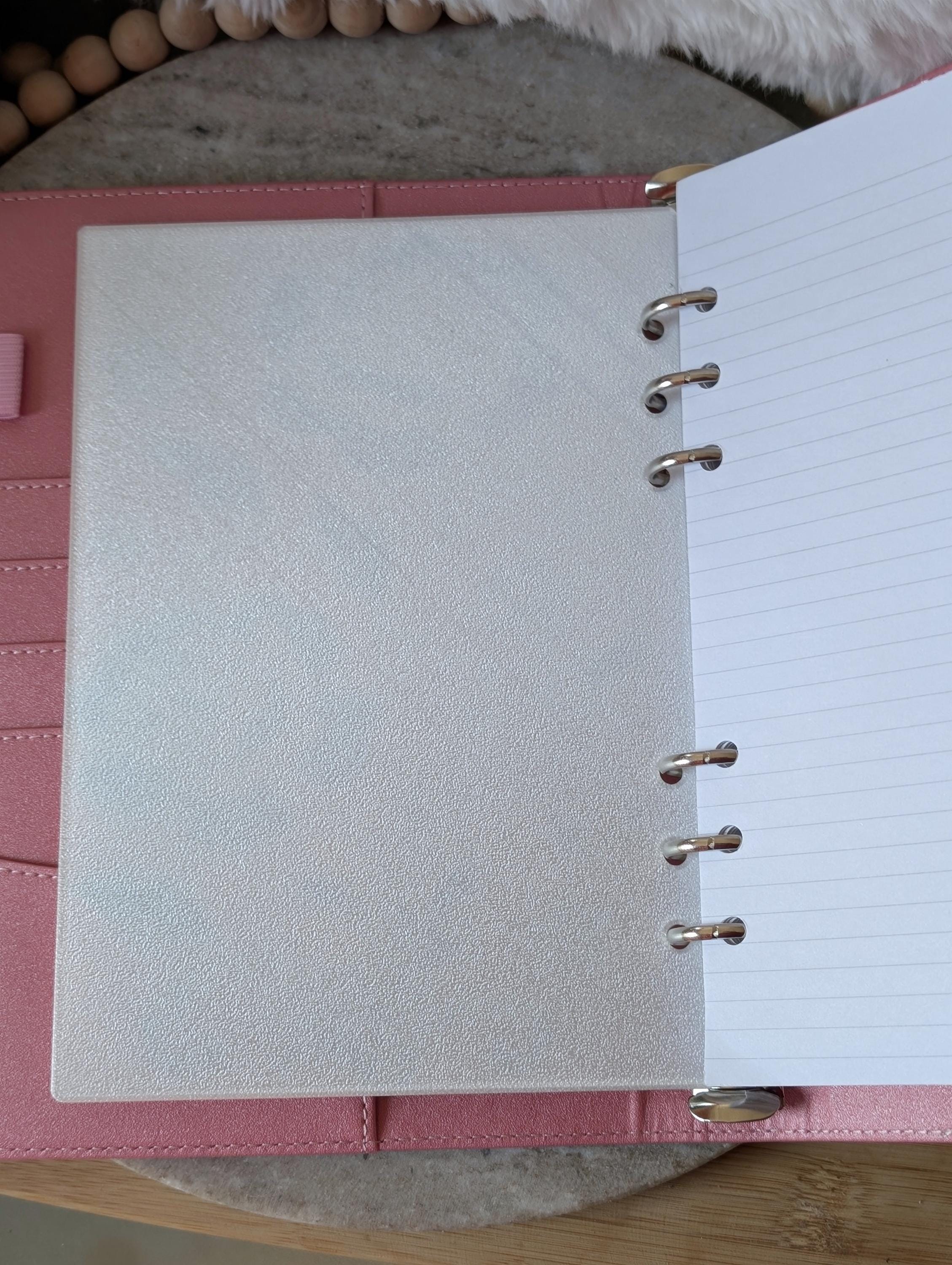 Blue Floral Planner Dashboard Decorative Chinoiserie Design Decor Notebook Flyleaf Insert for A5 3D Printed Journal Cover