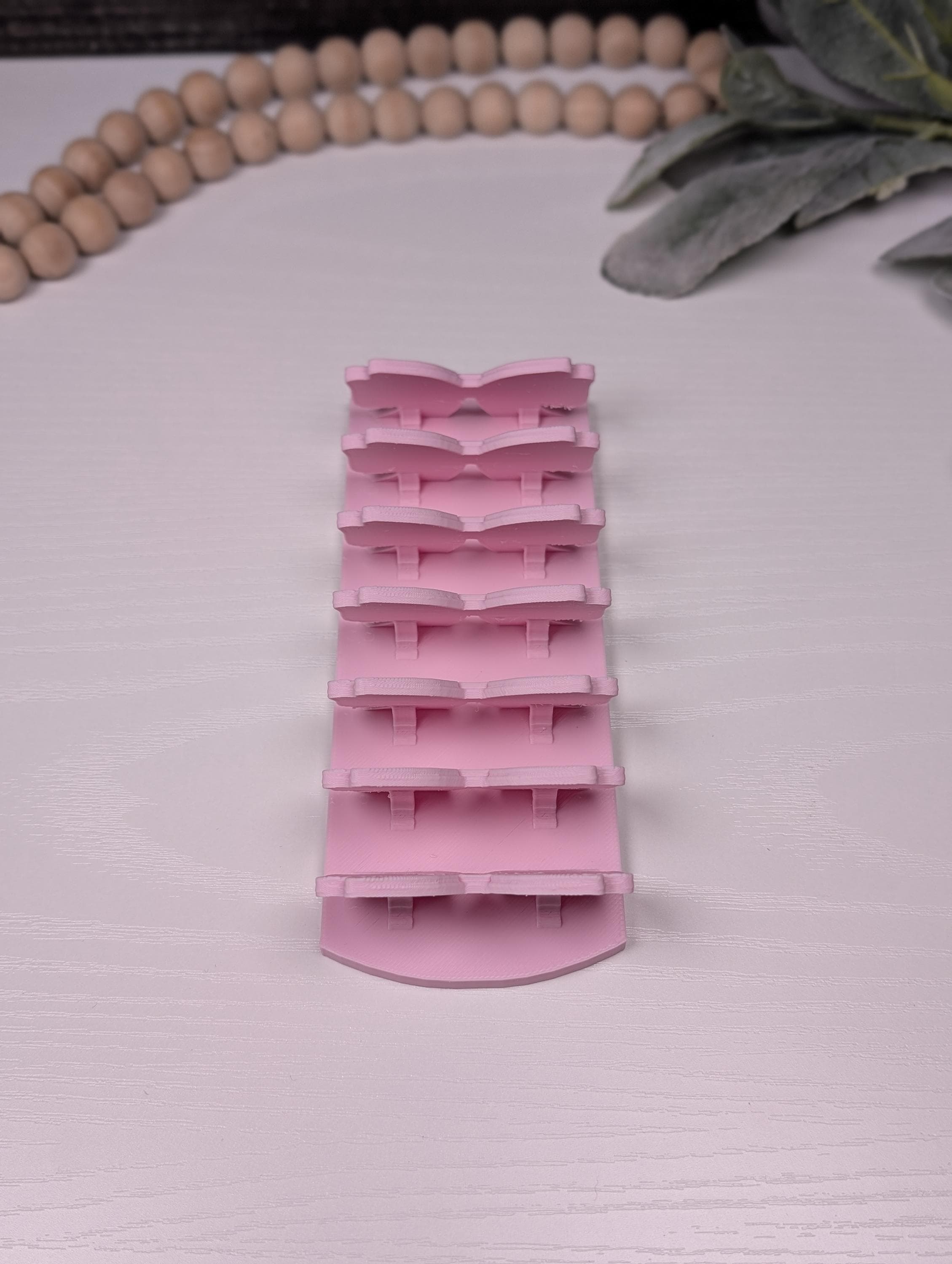 Pink Bow Cash Stuffing Tray | 6-Slot 3D Printed Bill Organizer